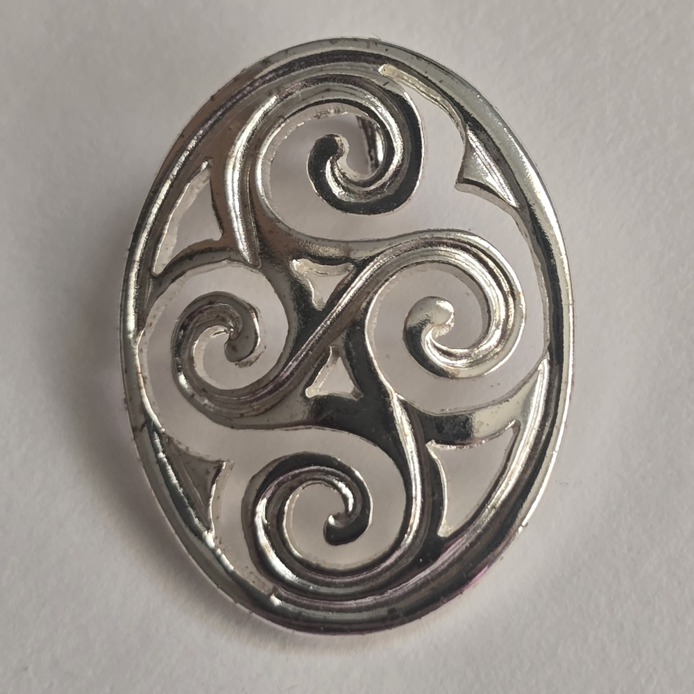 Sterling Silver Swirl Pendant Charm